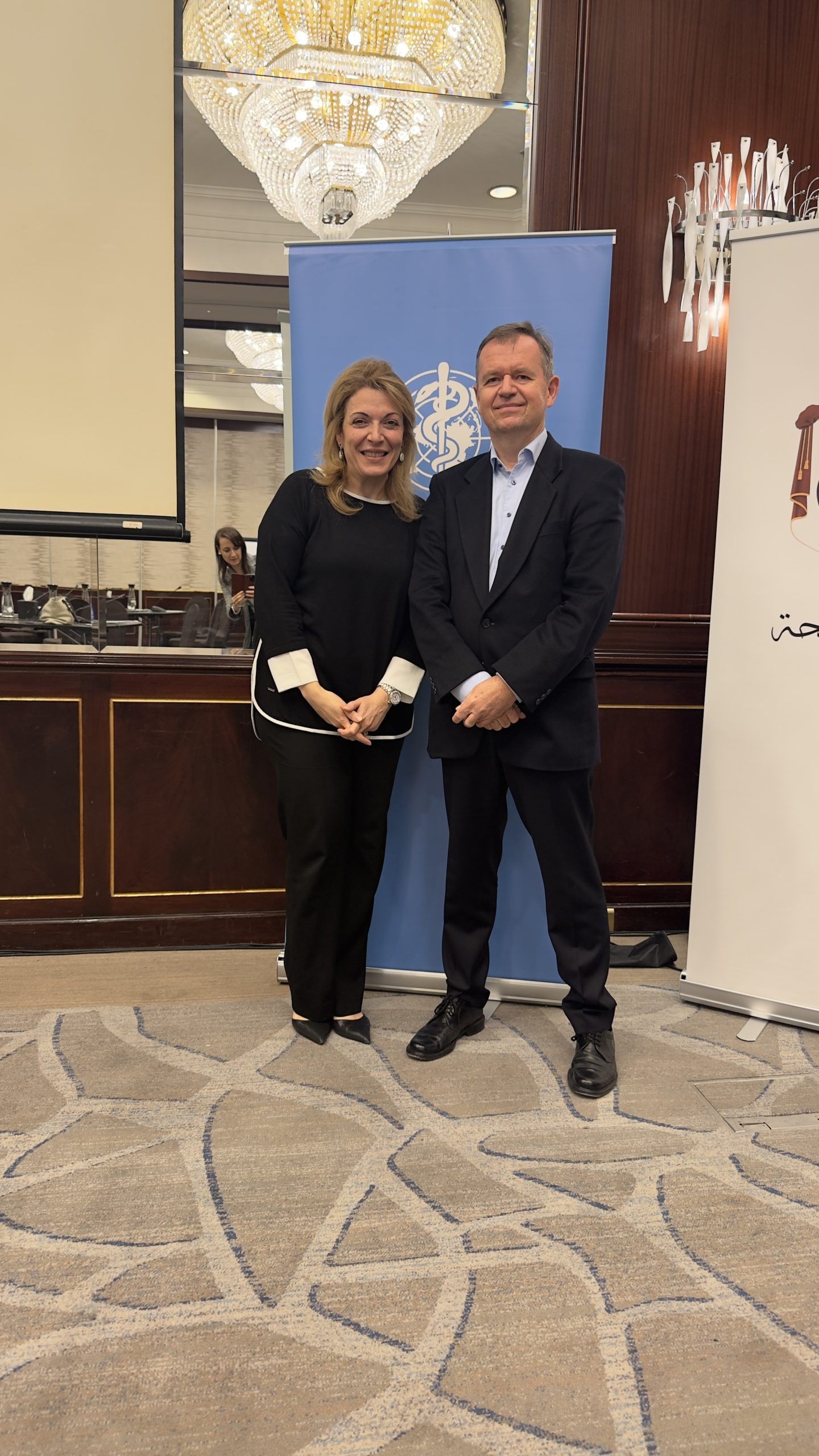 Dr Dana Darwish et moi-même à Amman